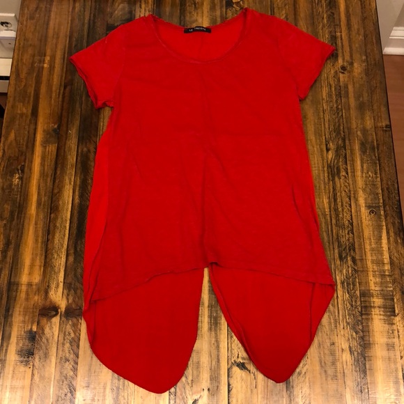 Red open back top - Picture 1 of 2